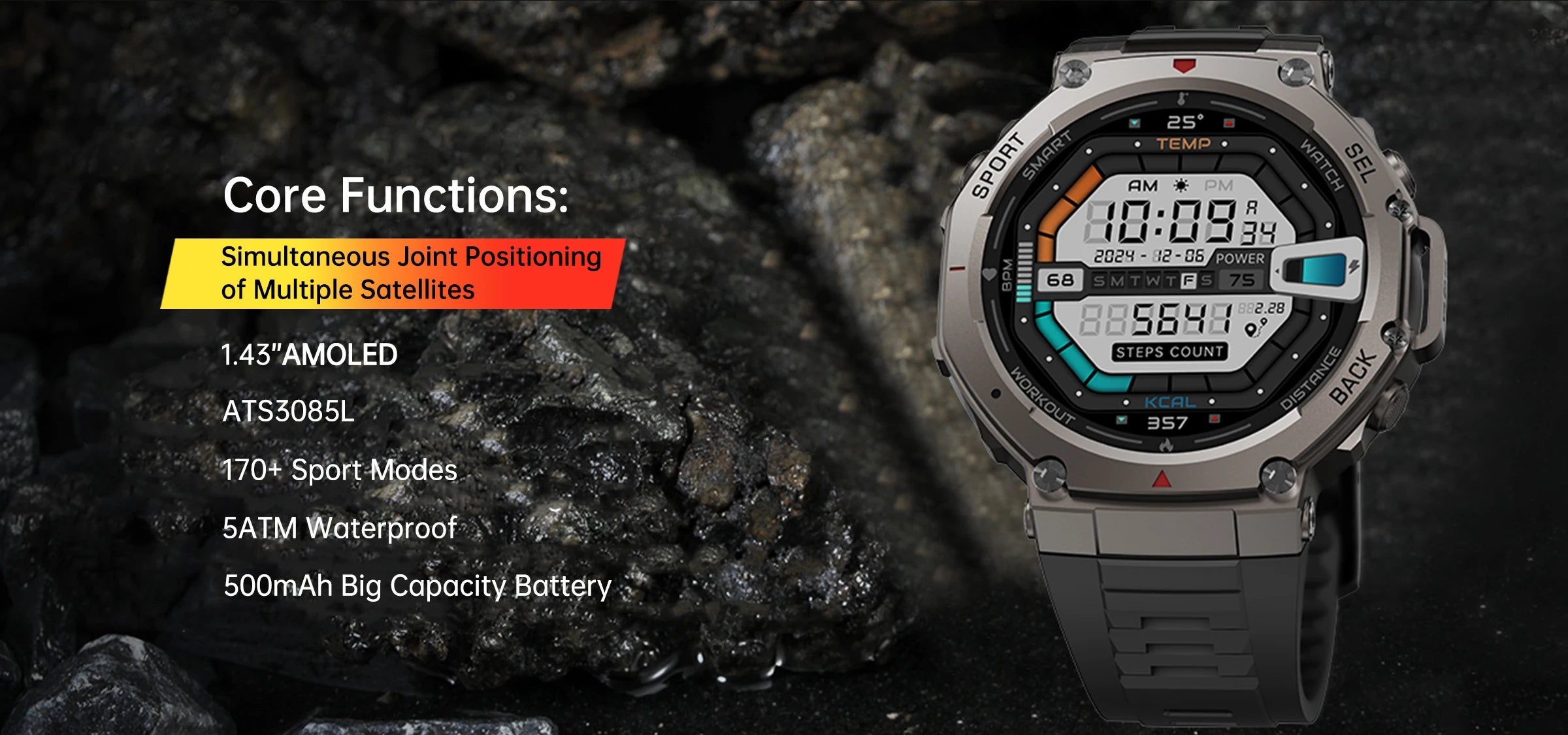 T-Rex 3 Ultra GPS Smartwatch 2025
